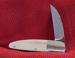 N.L. SMITH , GATLINBURG TN. CUSTOM MADE WHARNCLIFFE SLIP JOINT FOLDER MASTODON HANDLES DECEASED