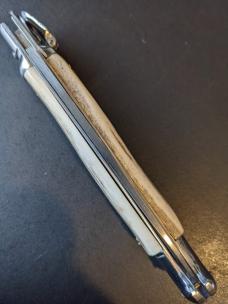 NOS 9.5" SKM BIRDHEAD BAYONET LEVERLOCK STAG HORN NOS 9.5" SKM BIRDHEAD BAYONET LEVERLOCK STAG HORN