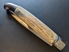 NOS 9.5" SKM BIRDHEAD BAYONET LEVERLOCK STAG HORN NOS 9.5" SKM BIRDHEAD BAYONET LEVERLOCK STAG HORN
