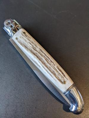 NOS 9.5" SKM BIRDHEAD BAYONET LEVERLOCK STAG HORN 