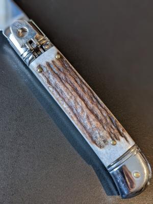 AKC CLASSIC 8" 20CM STAG LEVERLOCK 