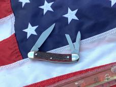 J A Henckels 3 Blade Whittler Knife w/ Great Dark Red Bone Handles! Orig Box - NOS J A Henckels 3 Blade Whittler Knife w/ Great Dark Red Bone Handles! Orig Box - NOS