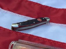 J A Henckels 3 Blade Whittler Knife w/ Great Dark Red Bone Handles! Orig Box - NOS J A Henckels 3 Blade Whittler Knife w/ Great Dark Red Bone Handles! Orig Box - NOS