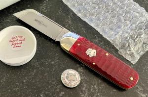 Great Eastern Cutlery Northfield 363122 Toenail Clipper, Blood Red Jigged Bone Handle, GEC 36, New 