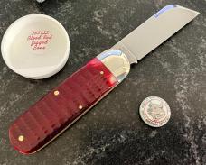 Great Eastern Cutlery Northfield 363122 Toenail Clipper, Blood Red Jigged Bone Handle, GEC 36, New Great Eastern Cutlery Northfield 363122 Toenail Clipper, Blood Red Jigged Bone Handle, GEC 36, New