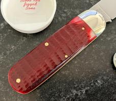 Great Eastern Cutlery Northfield 363122 Toenail Clipper, Blood Red Jigged Bone Handle, GEC 36, New Great Eastern Cutlery Northfield 363122 Toenail Clipper, Blood Red Jigged Bone Handle, GEC 36, New