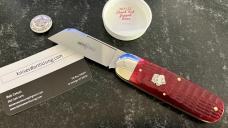 Great Eastern Cutlery Northfield 363122 Toenail Clipper, Blood Red Jigged Bone Handle, GEC 36, New Great Eastern Cutlery Northfield 363122 Toenail Clipper, Blood Red Jigged Bone Handle, GEC 36, New