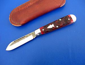 Northwoods Harrison Bay Blood Red Jigged Bone Drop Point