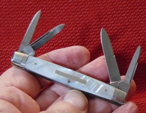 VINTAGE PALO ALTO CUTLERY CO.GERMANY (PACIFIC HARDWARE & STEEL CO.SAN FRAN) 4 BLADE GEN. PEARL c1902