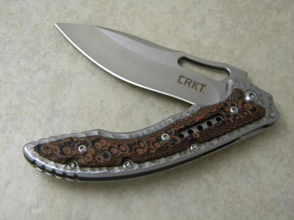 Columbia River Knife & Tool CRKT Fossil Ikoma Design Frame Lock Knife