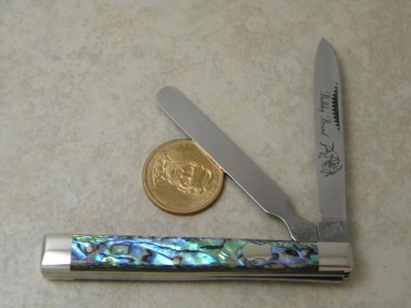 Bulldog Brand Solingen Germany PROTOTYPE Abalone Pearl Doctor's Knife Bulldog Brand Solingen Germany PROTOTYPE Abalone Pearl Doctor's Knife