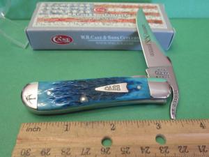 Case XX 2002 Caribbean Blue 1 of 2500 Russlocks Pattern # 61953 L SS