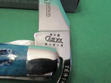 Case XX 2002 Caribbean Blue 1 of 2500 Russlocks Pattern # 61953 L SS Case XX 2002 Caribbean Blue 1 of 2500 Russlocks Pattern # 61953 L SS