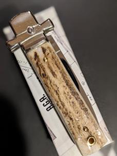 AGA CAMPOLIN MINI DOMINUS IN STAG HORN NIB AGA CAMPOLIN MINI DOMINUS IN STAG HORN NIB