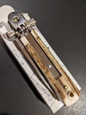 AGA CAMPOLIN MINI DOMINUS IN STAG HORN NIB 
