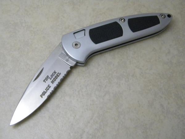 Boker Solingen Germany Top Lock Police Model Combo Blade Knife 