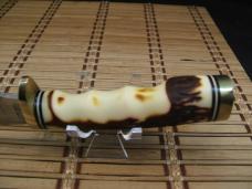 SCHRADE U.S.A. UNCLE HENRY 153UH GOLDEN SPIKE FIXED BLADE HUNTING KNIFE MINT NEW CONDITION W/SHEATH