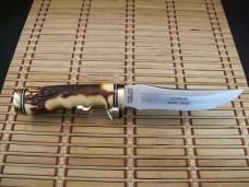 SCHRADE U.S.A. UNCLE HENRY 153UH GOLDEN SPIKE FIXED BLADE HUNTING KNIFE MINT NEW CONDITION W/SHEATH