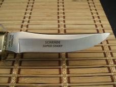 SCHRADE U.S.A. UNCLE HENRY 153UH GOLDEN SPIKE FIXED BLADE HUNTING KNIFE MINT NEW CONDITION W/SHEATH