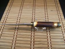 SCHRADE U.S.A. UNCLE HENRY 153UH GOLDEN SPIKE FIXED BLADE HUNTING KNIFE MINT NEW CONDITION W/SHEATH