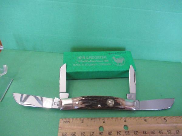 Hen & Rooster Bertram Cutlery Stag Congress Model # 344 DS