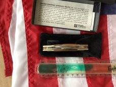 J A Henckels Congress Knife w/ Great GunStock Walnut Handles - NOS in Orig Box +leather pouch & COA J A Henckels Congress Knife w/ Great GunStock Walnut Handles - NOS in Orig Box +leather pouch & COA