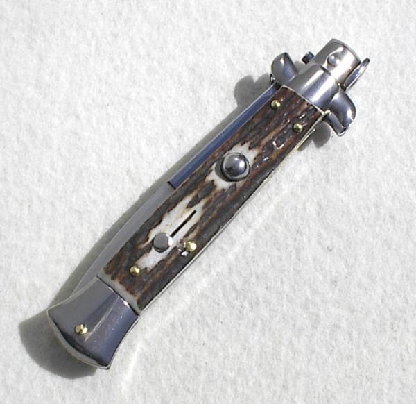 NEW FRANK BELTRAME 9" BEAUTIFUL GENUINE STAG ITALIAN STILETTO 