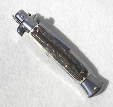 NEW FRANK BELTRAME 9" BEAUTIFUL GENUINE STAG ITALIAN STILETTO 