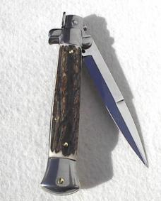 NEW FRANK BELTRAME 9" BEAUTIFUL GENUINE STAG ITALIAN STILETTO 