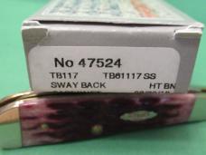 Case XX 2018 Cabernet Bone Tony Bose Sway Back Jack Pattern # TB61117 SS