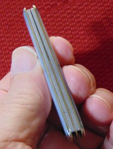 VINTAGE BRIDGE CUTLERY CO. ST. LOUIS ( NORVELL-SHAPLEIGH ) GENUINE PEARL SMALL WHITTLER 1902-1939 VINTAGE BRIDGE CUTLERY CO. ST. LOUIS ( NORVELL-SHAPLEIGH ) GENUINE PEARL SMALL WHITTLER 1902-1939