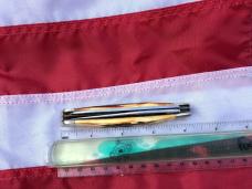 Case XX 1989, 2 Blade Trapper w/ African Lion Blade Etch, Great Deer Stag Handles & Scrolled Bolster