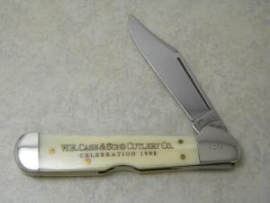 Case XX USA 61549 L SS Celebration 1998 Smooth Bone Copperlock Knife 