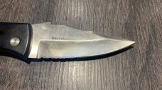 Smith & Wesson Military Issue AUTO 4" Combo Edge Blade, Aluminum Handle - SW1000S