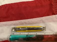 Vintage J A Henckels 4 Blade Stockman (HK-25-YP) with Yellow Handles & Black Shield -NOS