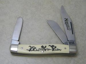 Schrade USA SC505 Scrimshaw Stockman Knife 
