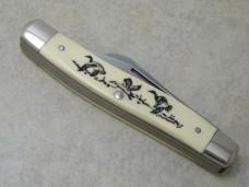 Schrade USA SC505 Scrimshaw Stockman Knife Schrade USA SC505 Scrimshaw Stockman Knife