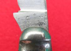 C+X Lockwood Brothers, Sheffield. 2 Blade Buffalo Horn Pruning Knife.................(931)