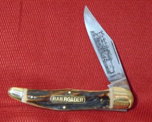 BOKER SOLINGEN GERMANY RAILROADER  GENUINE STAG FOLDING HUNTER  1980