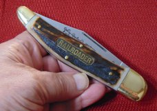 BOKER SOLINGEN GERMANY RAILROADER GENUINE STAG FOLDING HUNTER 1980 BOKER SOLINGEN GERMANY RAILROADER GENUINE STAG FOLDING HUNTER 1980