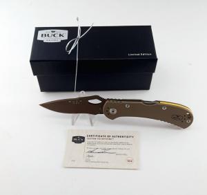 Buck Custom 722 Spitfire Knife Coyote Tan Cerakote with COA