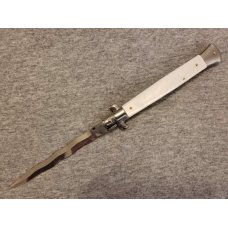 *NEW* 11" Frank Beltrame White Pearlex Italian Stiletto w/ KRISS Blade