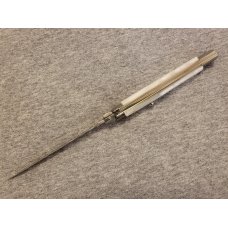 *NEW* 11" Frank Beltrame White Pearlex Italian Stiletto w/ KRISS Blade
