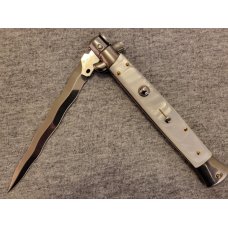*NEW* 11" Frank Beltrame White Pearlex Italian Stiletto w/ KRISS Blade