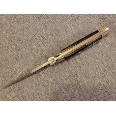 *NEW* 9" LATAMA PICKLOCK FLATGUARD B/W Horn Scales Italian Stiletto *NEW* 9" LATAMA PICKLOCK FLATGUARD B/W Horn Scales Italian Stiletto