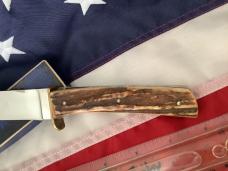 Vintage J A Henckels Mdl# 600 - 5 1/2 Skinning /Hunting /Camping knife -Great STAG Handles! Vintage J A Henckels Mdl# 600 - 5 1/2 Skinning /Hunting /Camping knife -Great STAG Handles!