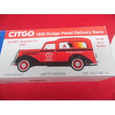 HAPPY HOLIDAYS DIE CAST 1936 DODGE DELIVERY COIN BANK 1995 CITGO IN BOX HAPPY HOLIDAYS DIE CAST 1936 DODGE DELIVERY COIN BANK 1995 CITGO IN BOX