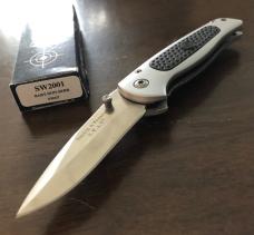 Smith & Wesson dual action baby S.W.A.T. knife - SW2001- 440 Steel plain edge blade