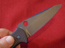 SPYDERCO CITADEL  AUTOMATIC CPMS30V BLADE 92 MM BLACK MADE IN USA MILATARY ISSUE NOT SOLD TO PUBLIC 