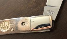 2011 AAPK Club Knife - Whitetail Deer Antler 3 3/4" Pinchlock - D2 Steel Blade 2011 AAPK Club Knife - Whitetail Deer Antler 3 3/4" Pinchlock - D2 Steel Blade